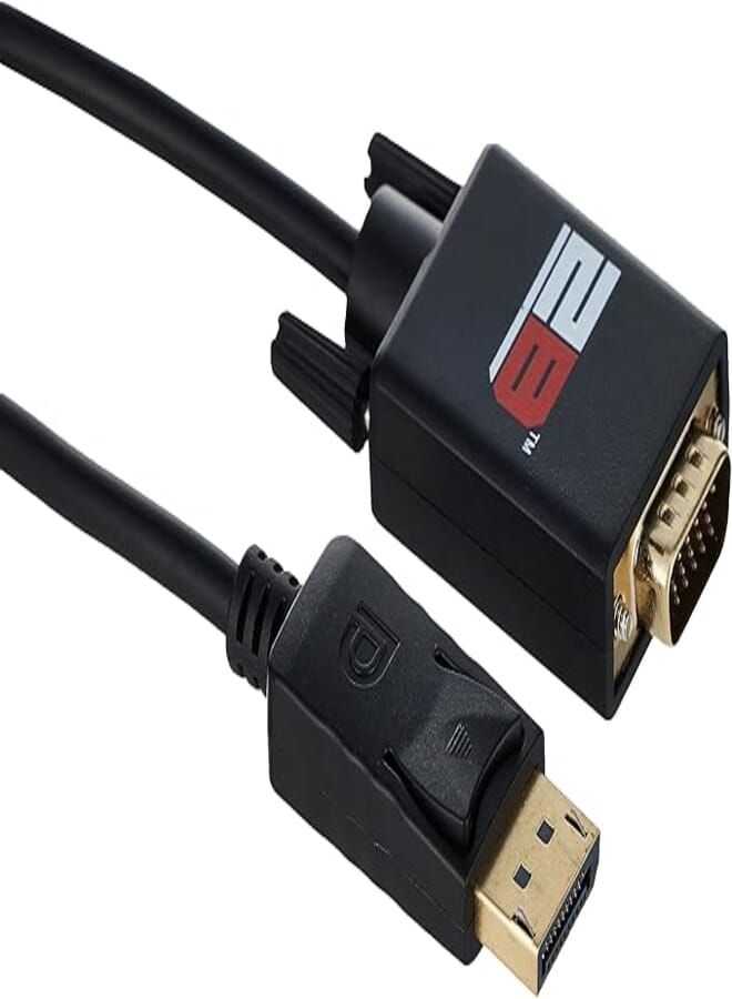 2B (DC605) - Display Port to VGA Cable - 1.8M - Black
